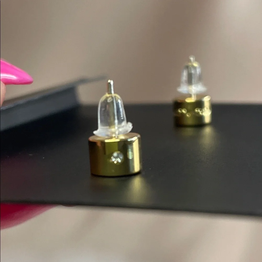 COACH Red Enamel Vintage Charms Cherry Stud Earrings - NWT $78 MSRP - Picture 9 of 9